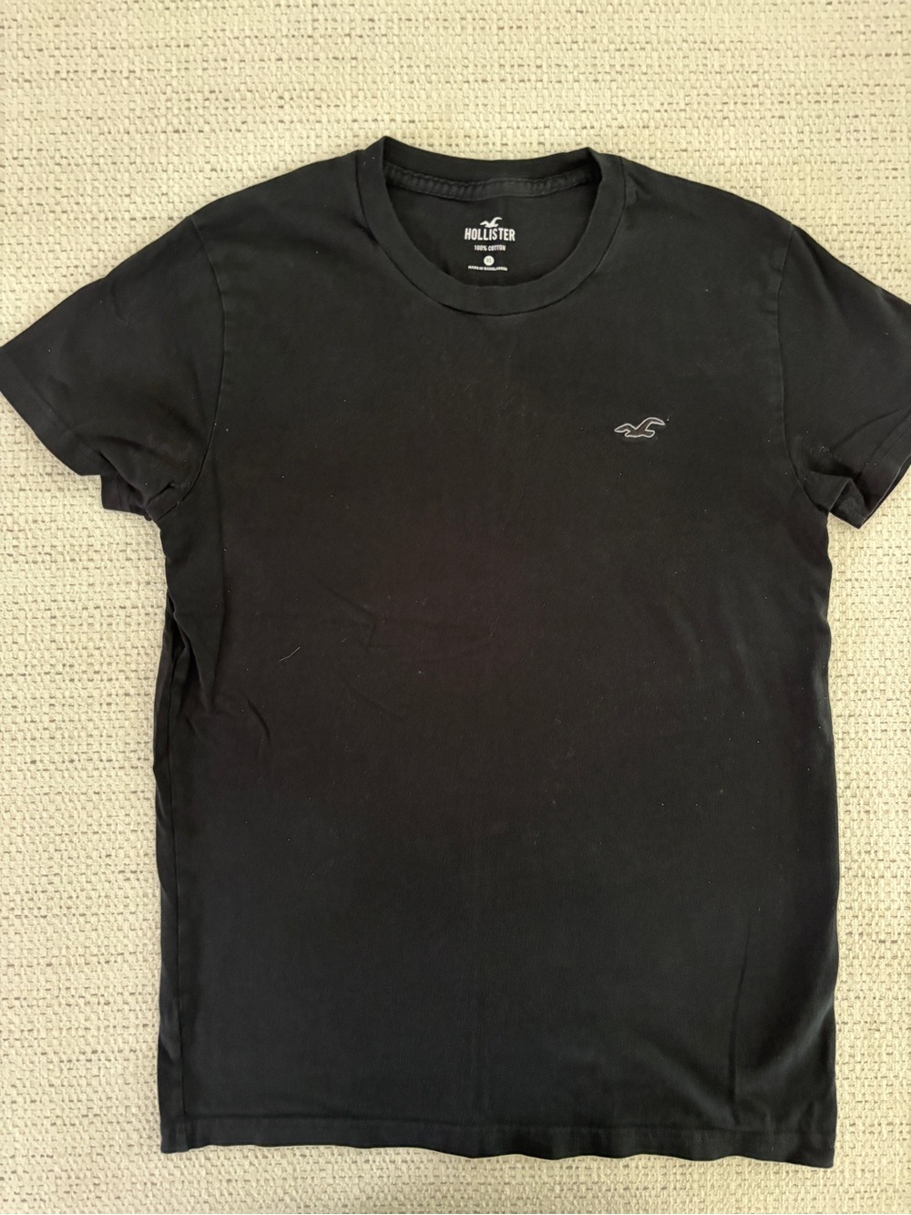 Hollister Men's Icon Crew Neck T-Shirt - Black, Size XS